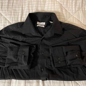 Calvin Klein Black Long Sleeve Dress Shirt (Men’s, Large)
